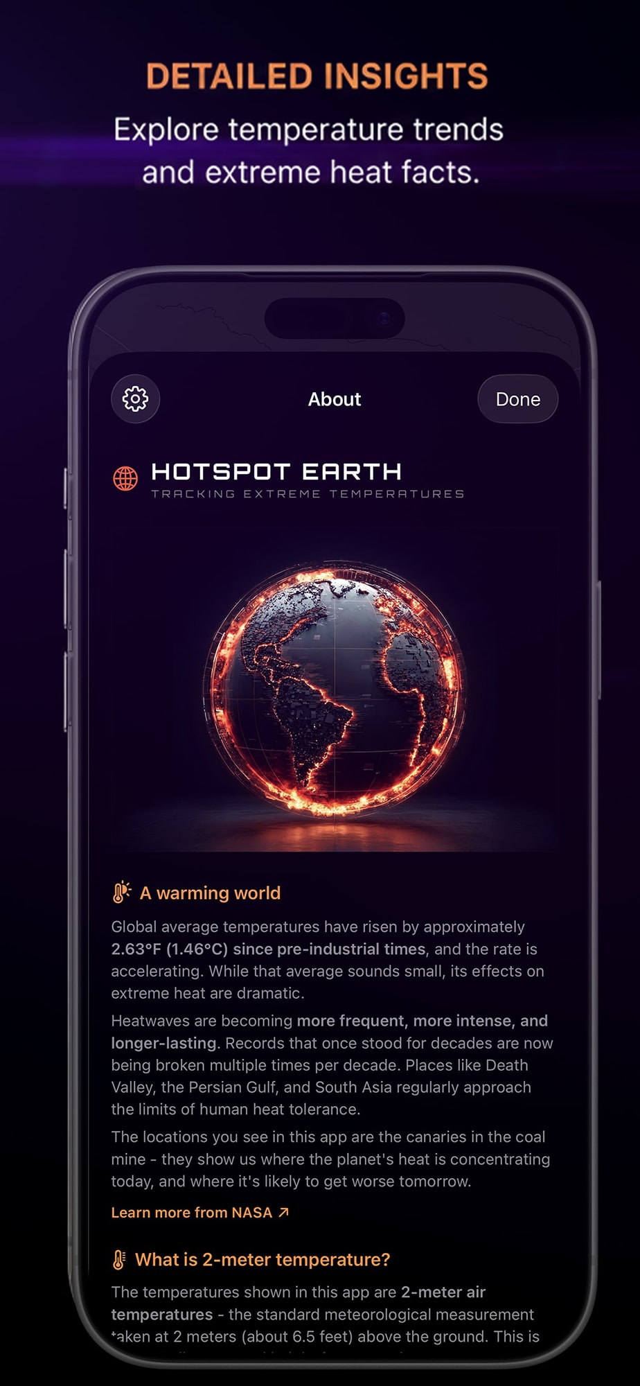 High temps and heat facts